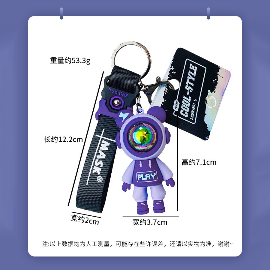 Móc Khóa Hình Gấu Bông Hoạt Hình Sáng Tạo Dễ Thương