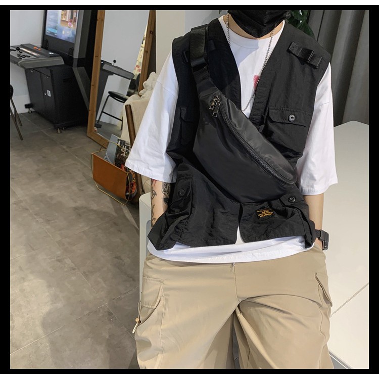 Túi bao tử kiểu đeo chéo nam nữ đựng ipad ulzzang phong cách Hàn Quốc | BigBuy360 - bigbuy360.vn