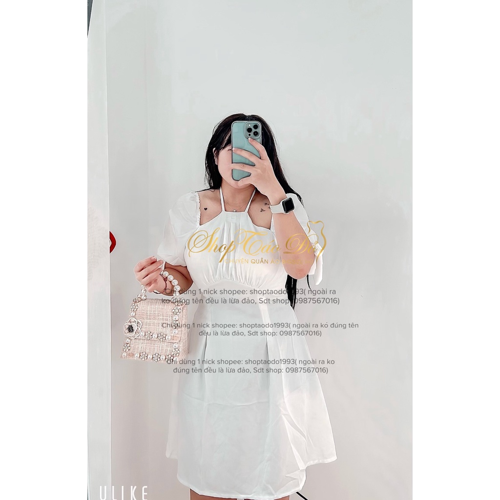 (TÁO ĐỎ BIGSIZE 55-90KG) ĐẦM YẾM CỘT DÂY KHOÉT VAI SANG CHẢNH, DỄ THƯƠNG D28 ( ảnh thật shop chụp 100%)🍎🍎🍎 | BigBuy360 - bigbuy360.vn