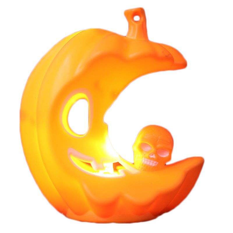 Đèn Led Hình Đầu Lâu Và Quả Bí Ngô Trang Trí Halloween