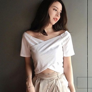 Áo Kiểu Nữ Đắp Chéo Lộ Vai