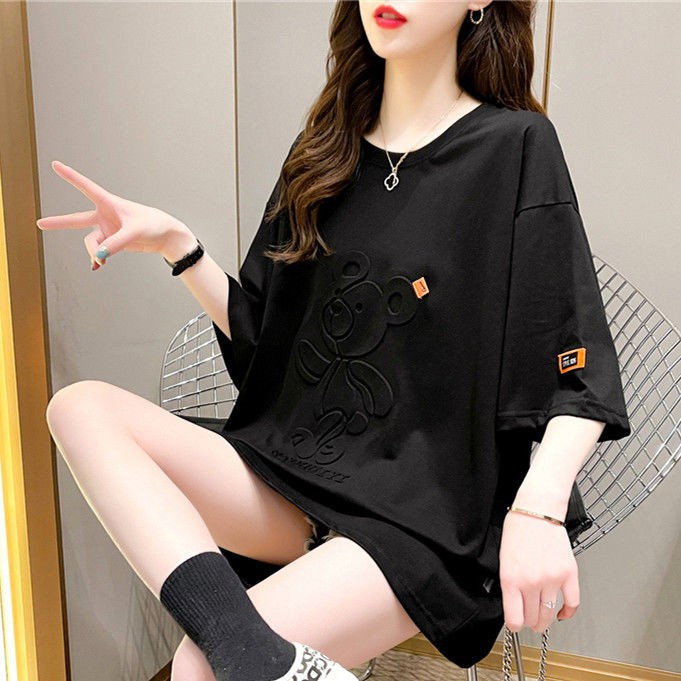 Áo Thun Tay Ngắn Dáng Rộng In Hình 3d Thời Trang Mùa Hè Phong Cách Hàn Quốc 2021 | BigBuy360 - bigbuy360.vn