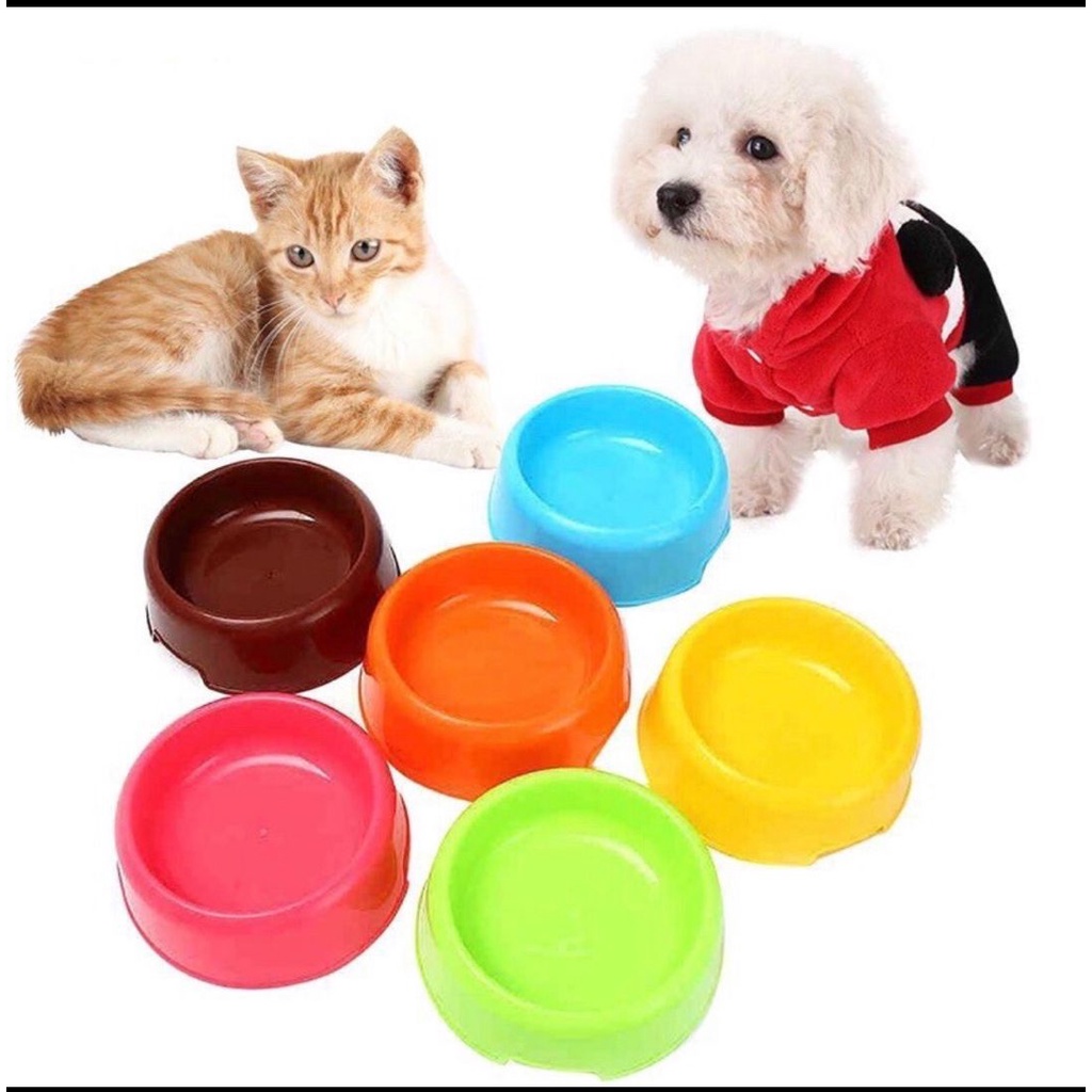 [Mã 253FMCGSALE giảm 8% tối đa 100K đơn 500K] Bát ăn nhựa nhiều màu cho chó mèo - Bát ăn cho thú cưng màu ngẫu nhiên