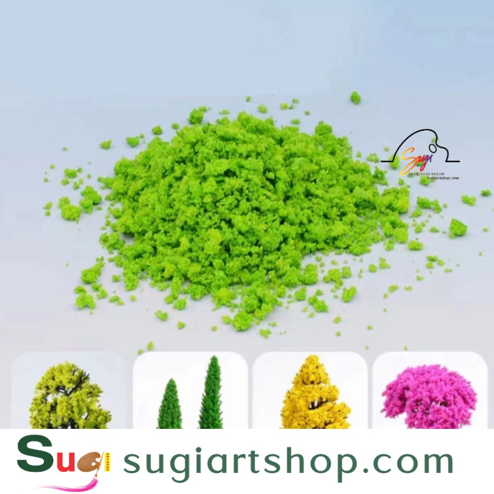 Bột cỏ làm cây mô hình, bột làm cỏ mô hình, Bột cỏ xốp -Mô Hình