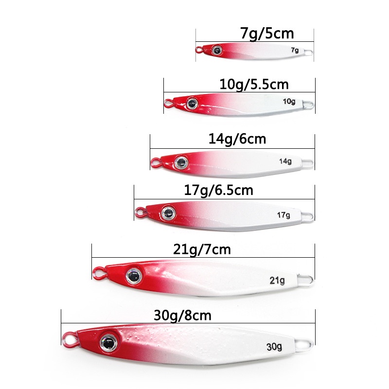 1 Mồi Câu Cá 10g / 17g / 21g / 30g / 40g / 60g / 80g Mắt Kim Loại