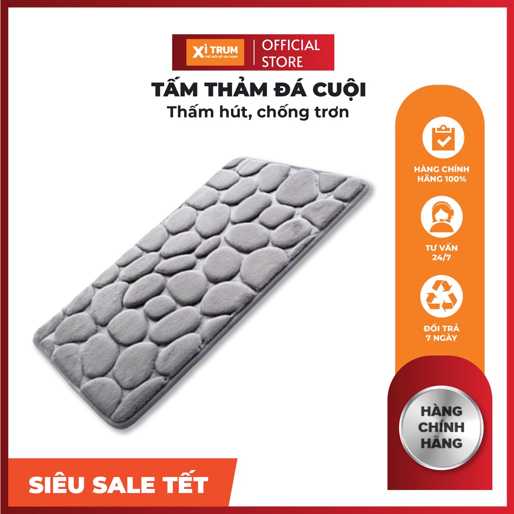 [FREESHIP❤️] Thảm đá siêu thấm nhà tắm cao cấp, chống trơn trượt, thảm trang trí nhà cửa