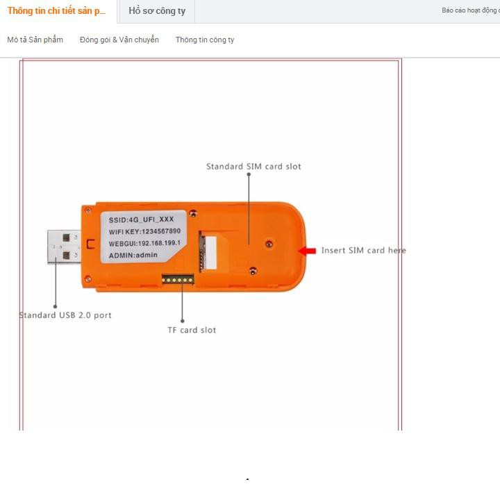 Usb Phát Wifi Dongle Kết Nối Đơn Giản Dễ Dàng Sử Dụng Dùng Sim Data Nhà Mạng Vina , Mobi , Viettel