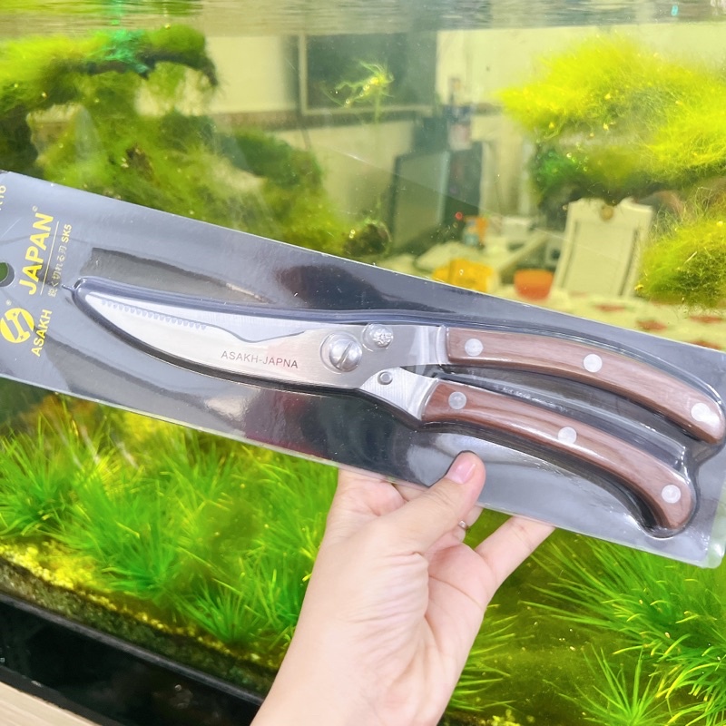 Kéo cắt gà vịt cao cấp Kitchen Scissors Inox 100% - Lưỡi dao sắc bén bền đẹp