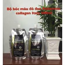 NEW2021)(Chính hãng)BÓC MÀU ĐỎ ĐEN OX HÓA PALLAMINA COLOR REMOVER HAIR 500MLx2