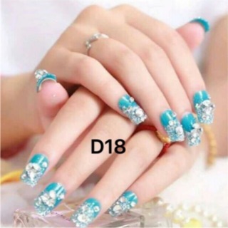 bộ 24 móng tay giả kèm keo/ keo sẵn