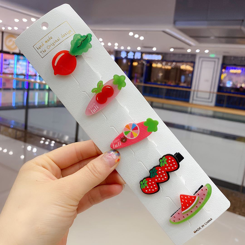 Kẹp Tóc Hình Trái Cây Xinh Xắn Cho Bé Gái