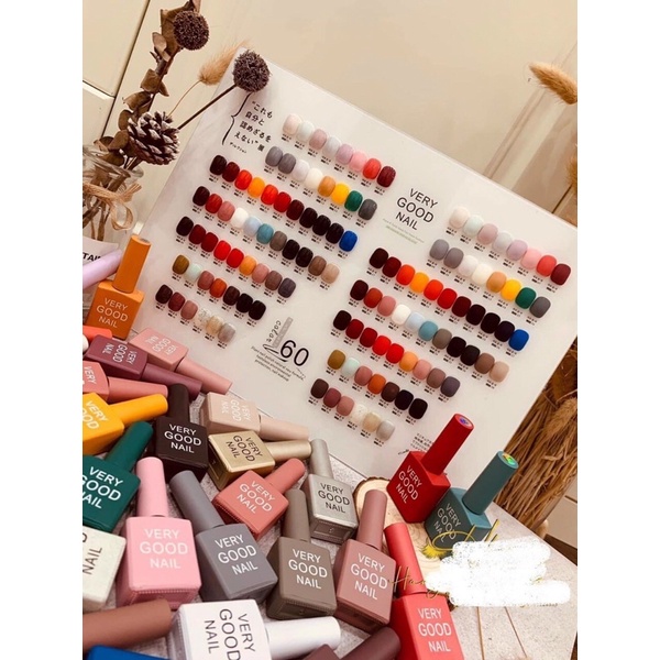 Sét sơn gel very good nail 60 chai mầu mới, mẫu chai vuông ☄️FREESHIP☄️ Hàng chính hãng