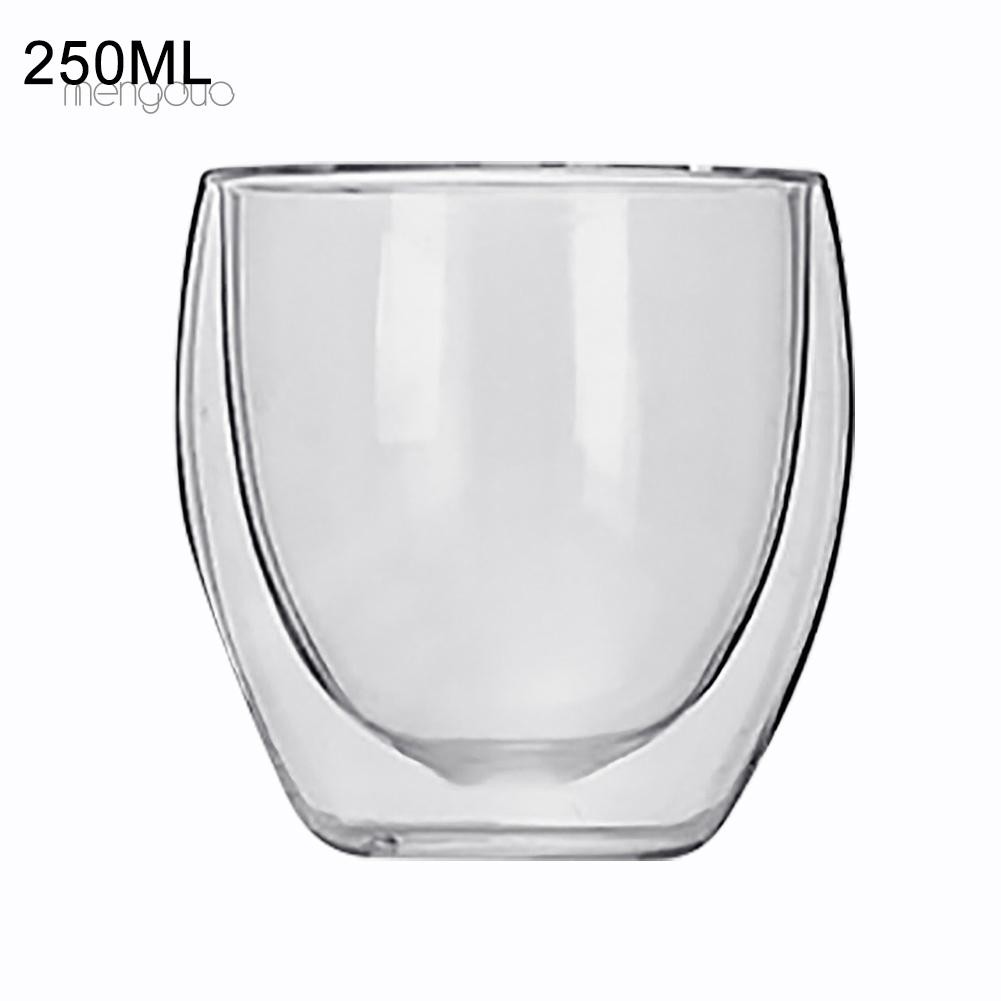 Cốc thủy tinh hai lớp cách nhiệt dung tích 80ml/250ml/350ml/450ml