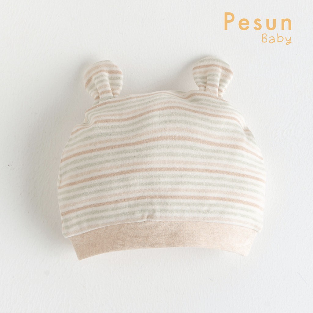 Nón sơ sinh 0-9 tháng tuổi làm từ 100% vải Cotton an toàn cho bé