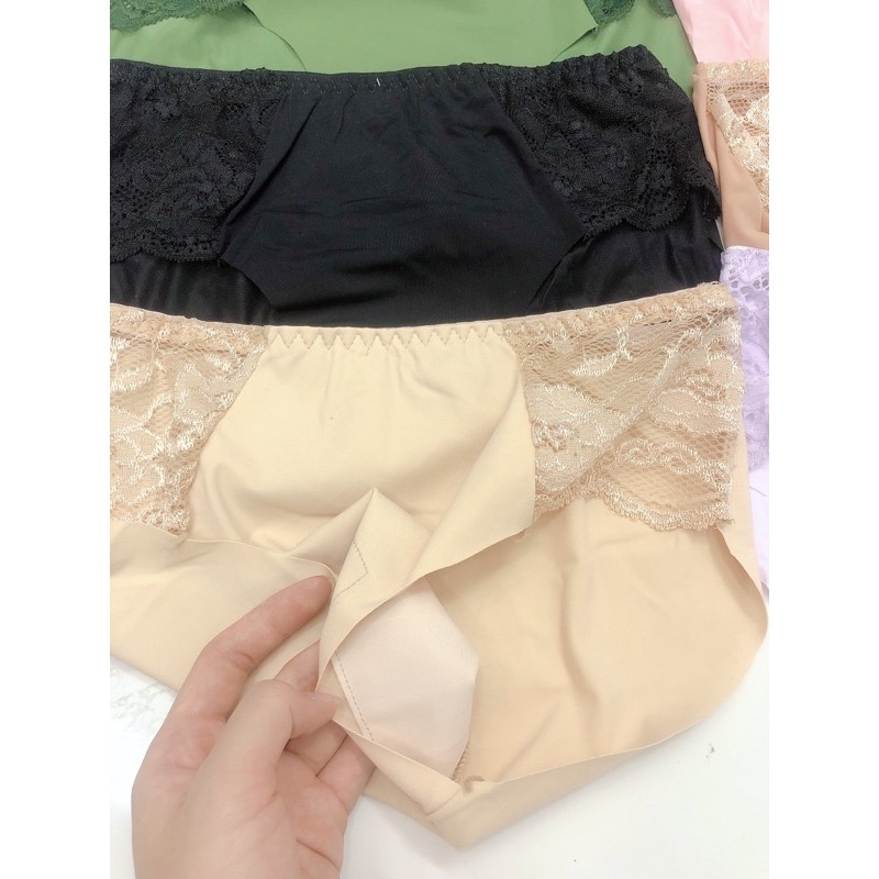 Quần lót nữ Shynstores - quần lót cạp chun phối ren không viền giao màu ngẫu nhiên freeship
