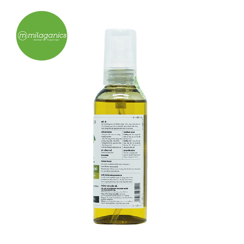 Dầu Olive MILAGANICS 100ml