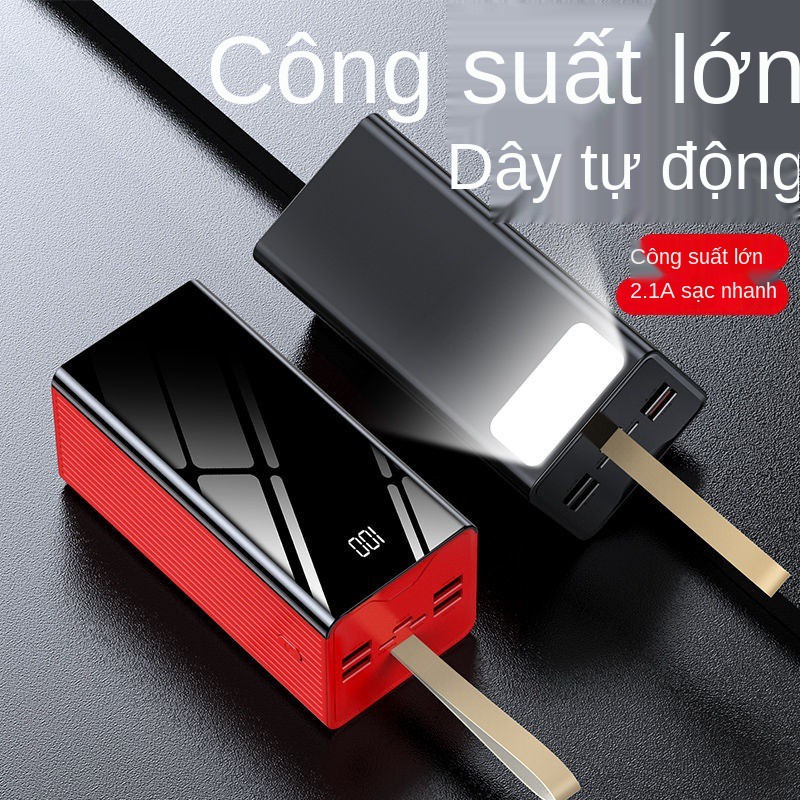 50000mAh pin dự phòng dung lượng cao 40000mAh sạc nhanh 30000mAh điện thoại di động phổ thông 20000mAh