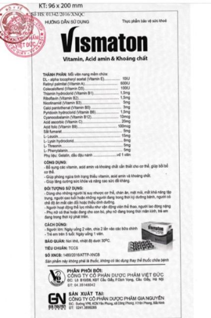 Vismaton - Bổ sung Vitamin và khoáng chất, hỗ trợ tăng cường sức khỏe