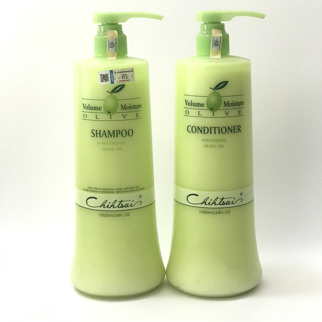 Bộ Dầu Gội Xả Chihtsai Olive 1+1L Cho Tóc Khỏe