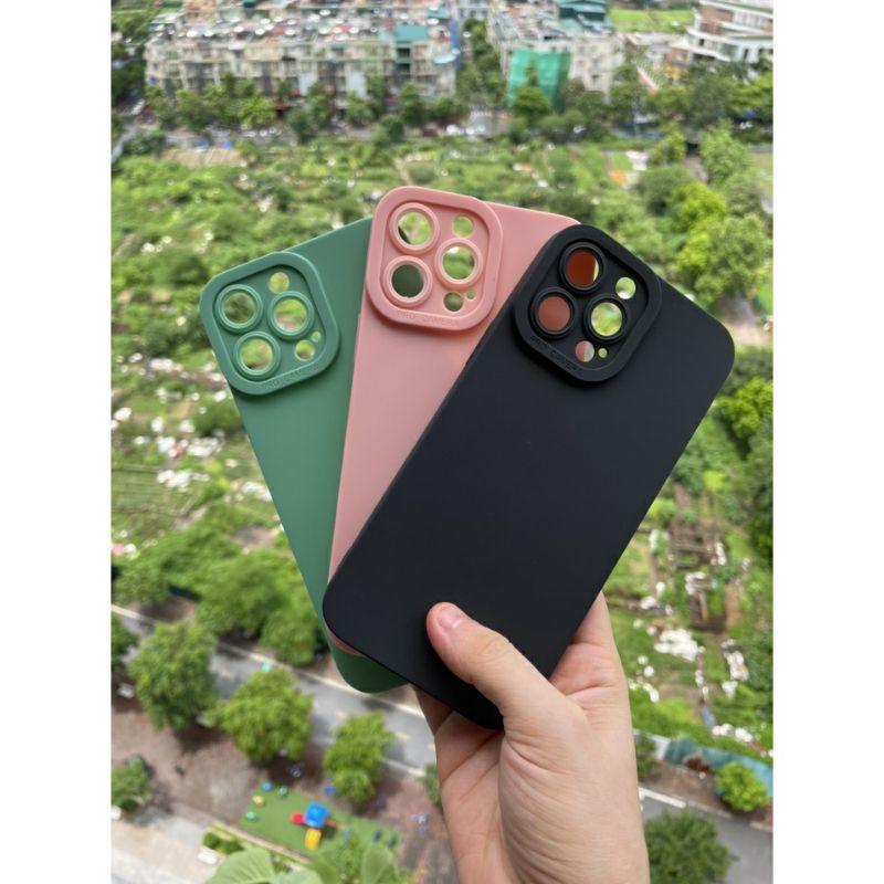 Ốp lưng dẻo viền vuông bảo vệ camera cho iPhone 11 pro max , 12 pro max ,13 pro max