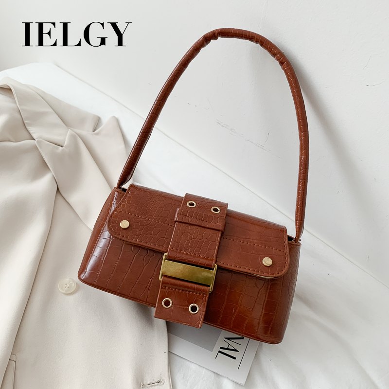 Ielgy Dưới Túi Xách Tay In Họa Tiết Cá Sấu Phong Cách Pháp