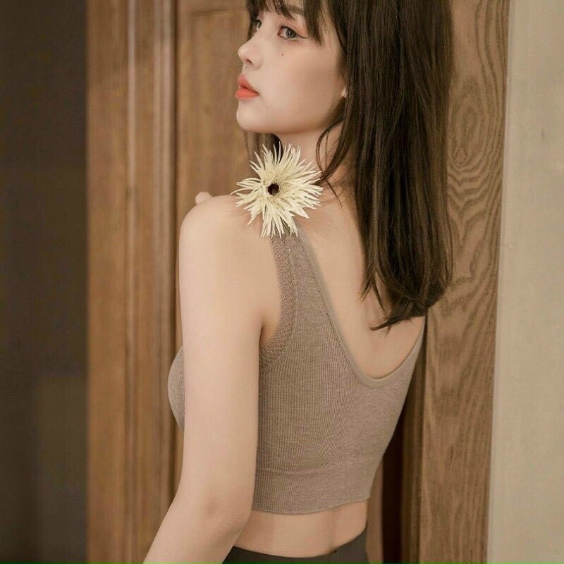 Áo Bra Nữ ❤️FREESHIP❤️ Áo Lót Nữ gân tăm cotton dây viền ren bèo nâng ngực gợi cảm mã 2936