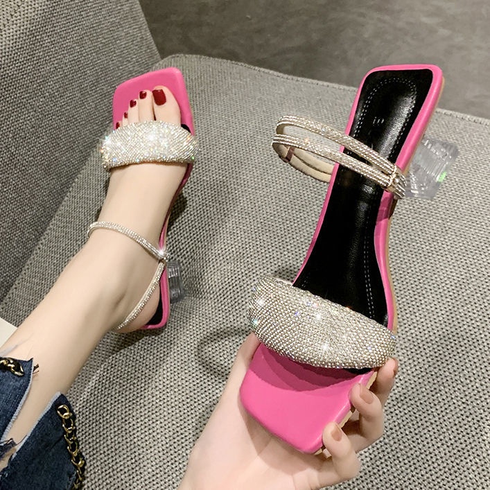 Xăng Đan Cao Gót 2022 Thời Trang Mùa Hè Mới Dễ Phối Đồ Cho Nữ