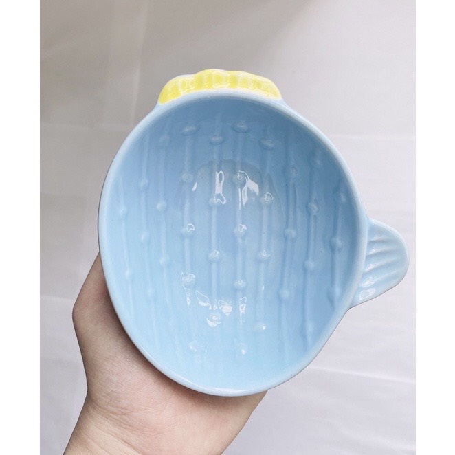 Bát Ăn Dặm Trẻ Em, Bát Ăn Gốm Sứ Cho Bé Họa Tiết Xương Rồng Xinh Xắn