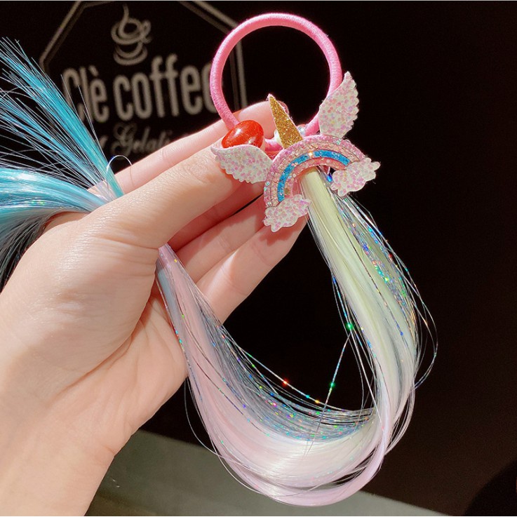 Kẹp tóc phong cách ngựa một sừng đáng yêu cho bé gái