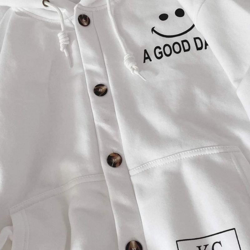 Áo Khoác Nút A Good Day Form Rộng unisex 2t clothes