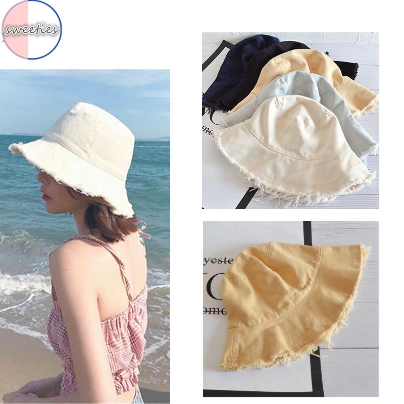 Nón rộng vành chất cotton thiết kế hợp thời trang cho phái nữ