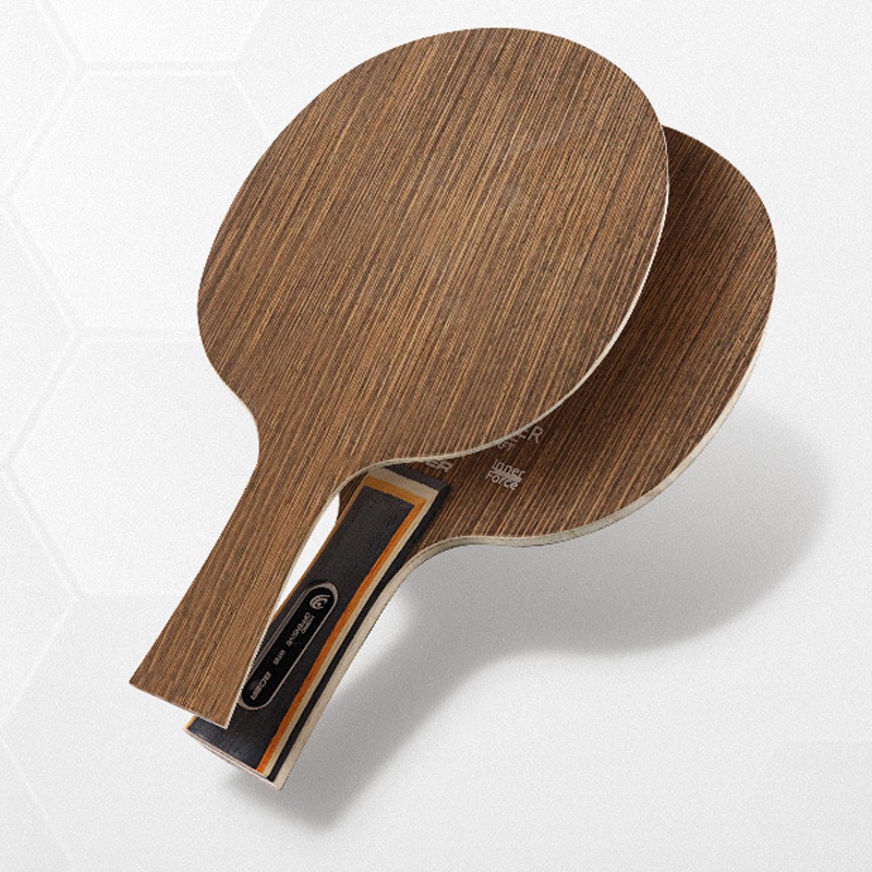 Lưỡi Đánh Bóng Bàn Bằng Gỗ Mun Siêu Cứng 3 + 2 Lưỡi Dao Ping Pong