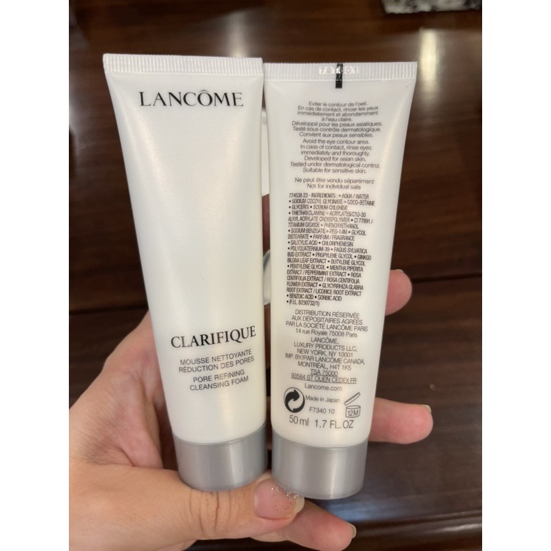 Sữa rửa mặt tạo bọt Lancome Clarifique mini 50ml mẫu mới