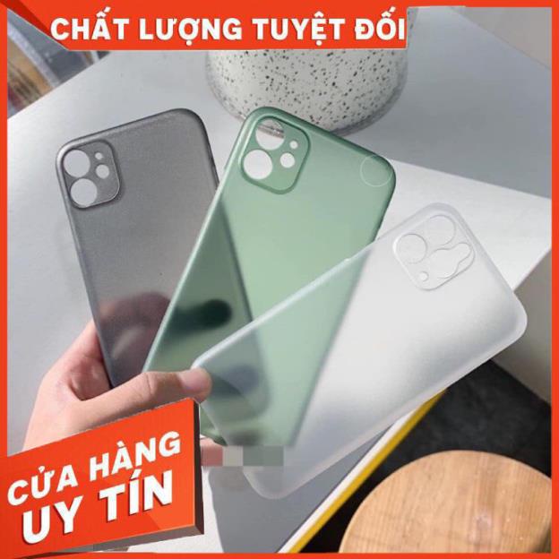 Ốp Lưng Ip 6G 7G 6P 7P X / XR / XS MAX ip 11 11 pro / 11 pro max giấy Siêu Mỏng Nhiều Màu Có Gờ Bảo Vệ Camera