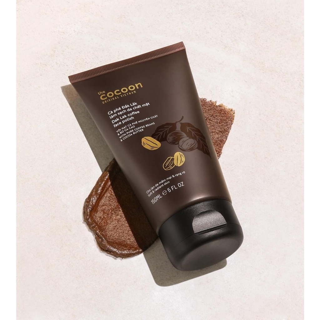 [CHÍNH HÃNG] Tẩy da chết mặt cà phê Đắk Lắk Cocoon cho làn da mềm mại & rạng rỡ 150ml | BigBuy360 - bigbuy360.vn