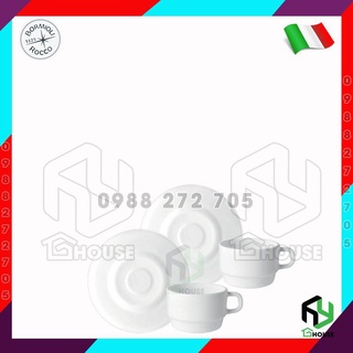 Bộ tách đĩa trà thủy tinh performa - bormioli rocco - 220ml