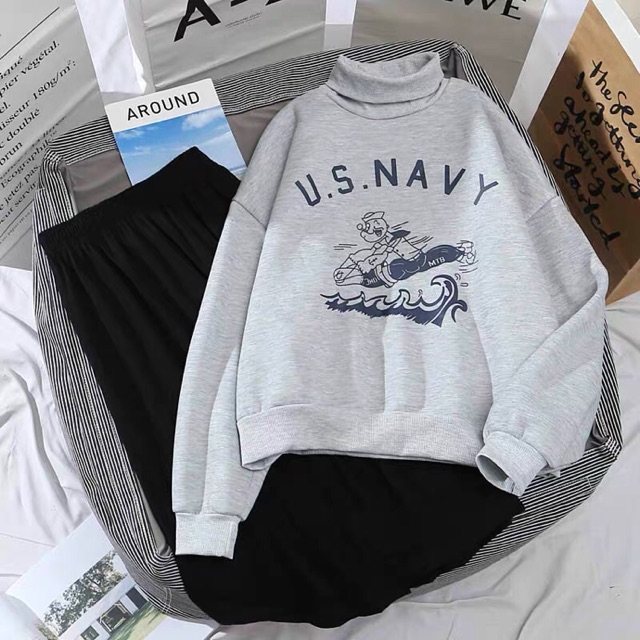 (Order) áo sweater nỉ bông