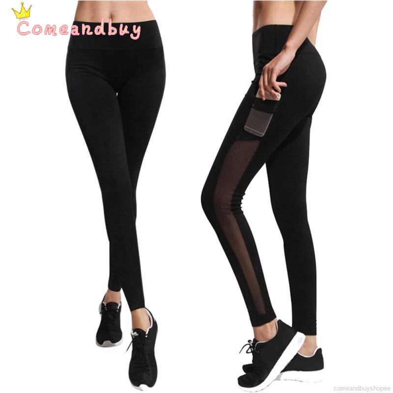 Quần Legging Thể Thao Phối Lưới Chất Liệu Co Giãn Thoải Mái | BigBuy360 - bigbuy360.vn