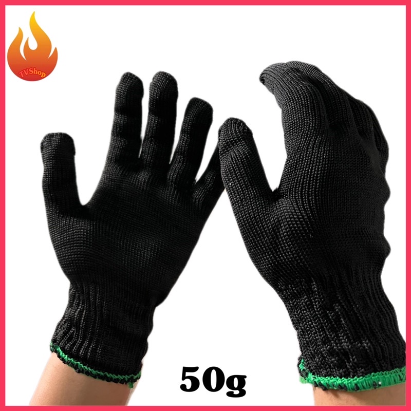 Combo 06 Đôi Găng tay bảo hộ lao động sợi len, sợi mút/ Găng tay lao động sợi Poly