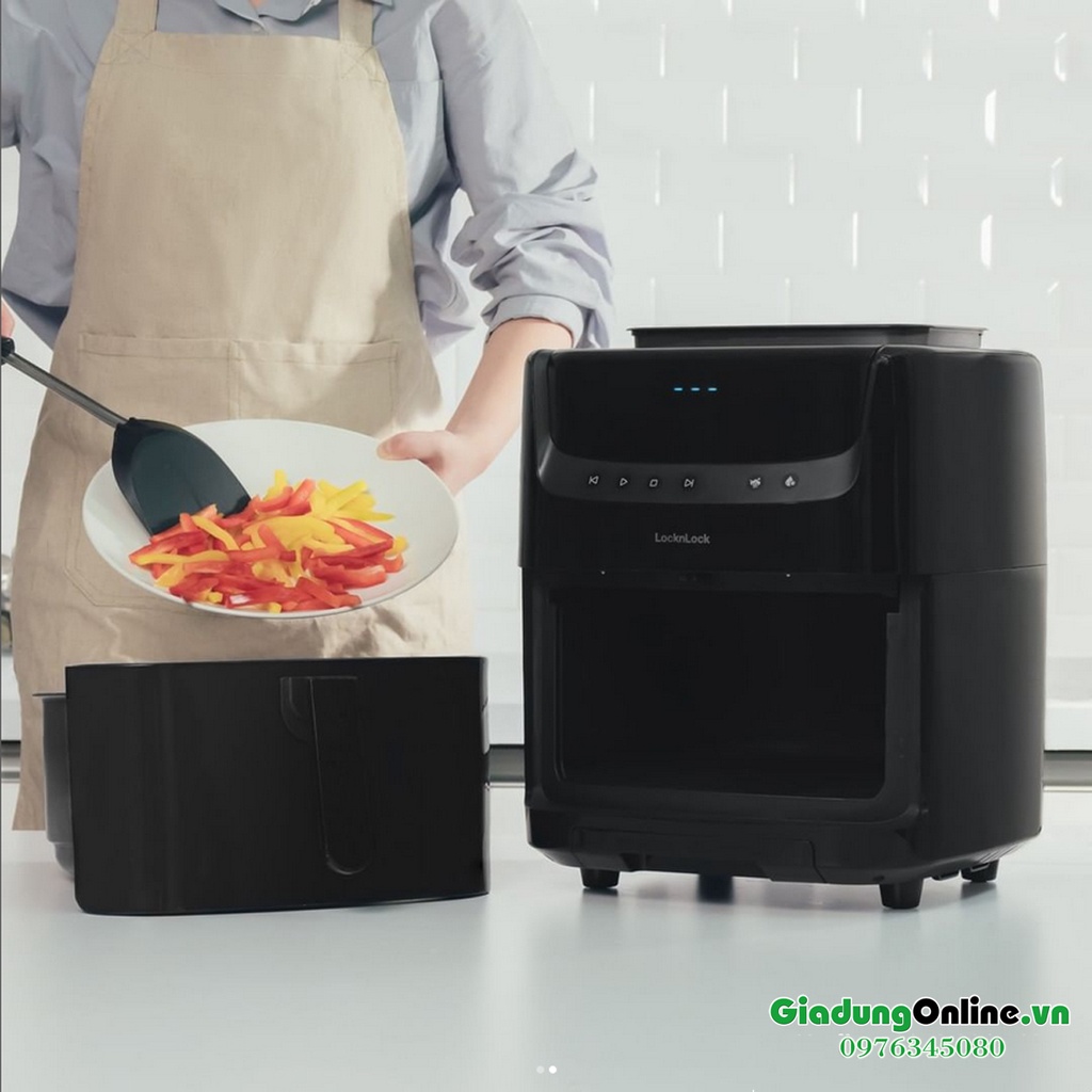 Nồi chiên không dầu kết hợp chức năng hấp Lock&amp;Lock Steam Air Fryer 7L EJF881