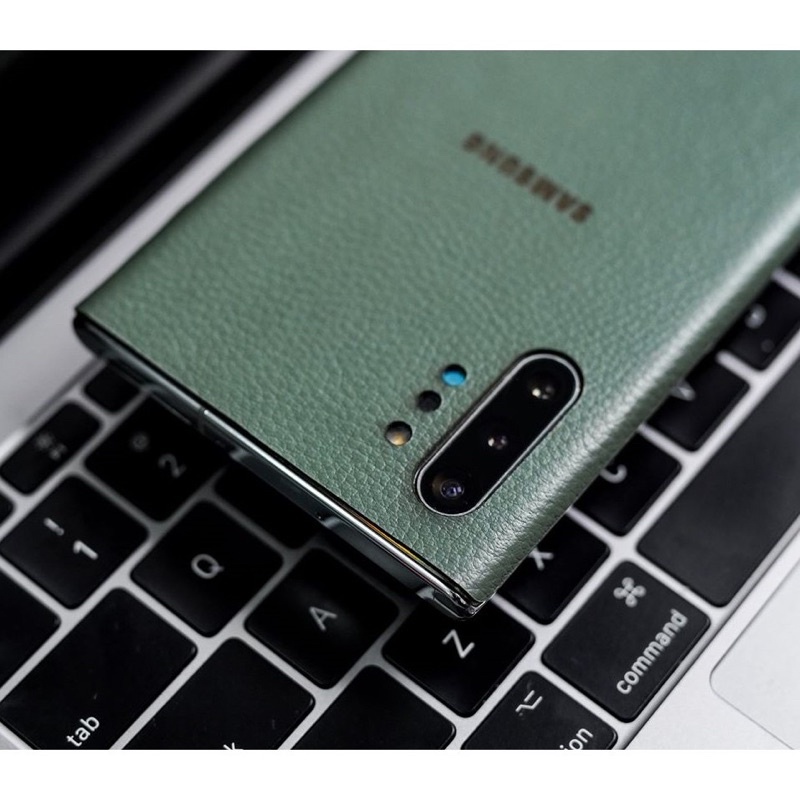 Miếng dán da SAMSUNG NOTE 10/ 10 PLUS - DA THẬT 100% - KHẮC TÊN, SĐT, CHỮ KÝ...