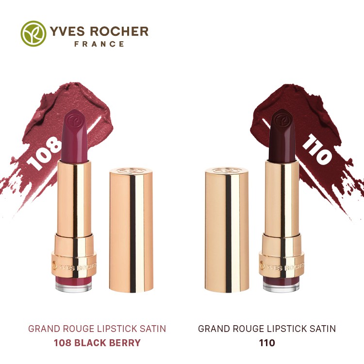 Son Lì Yves Rocher Grand Rouge Lipstick Satin – Màu 110 – 3,7g