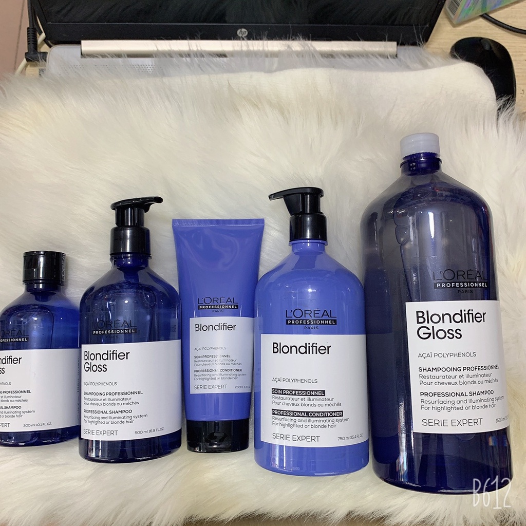 DẦU GỘI XẢ LOREAL BLONDIFIER GLOSS BÓNG MƯỢT CHO TÓC NHUỘM MÀU SÁNG 200ML/300ML/500ML/750ML/1500ML