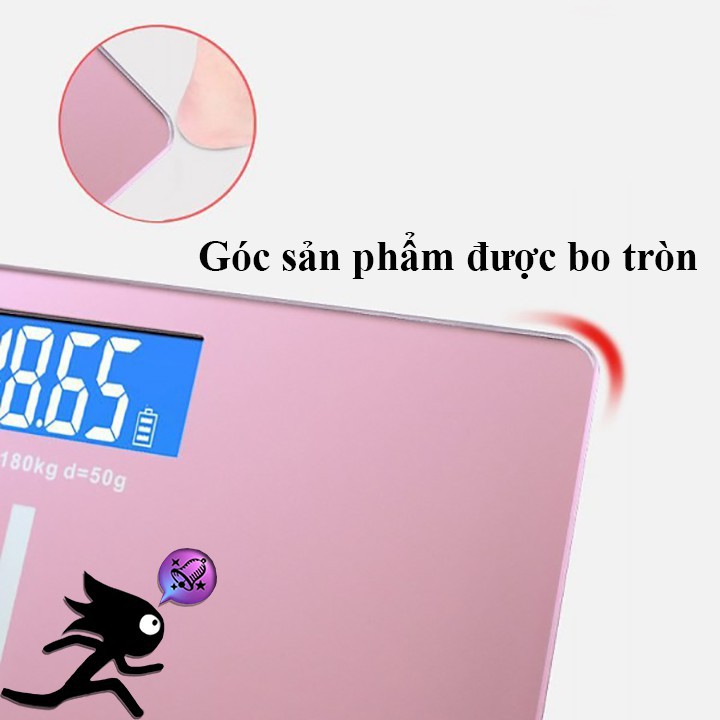 [Mã LIFE20KALL giảm 10% đơn 50K] Cân sức khỏe điện tử cao cấp có màn hình LCD hiển thị nhiệt độ phòng