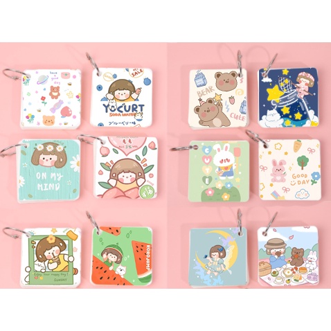 sổ flashcard roro jump hoppang FCT41 dễ thương cute hoạt hình