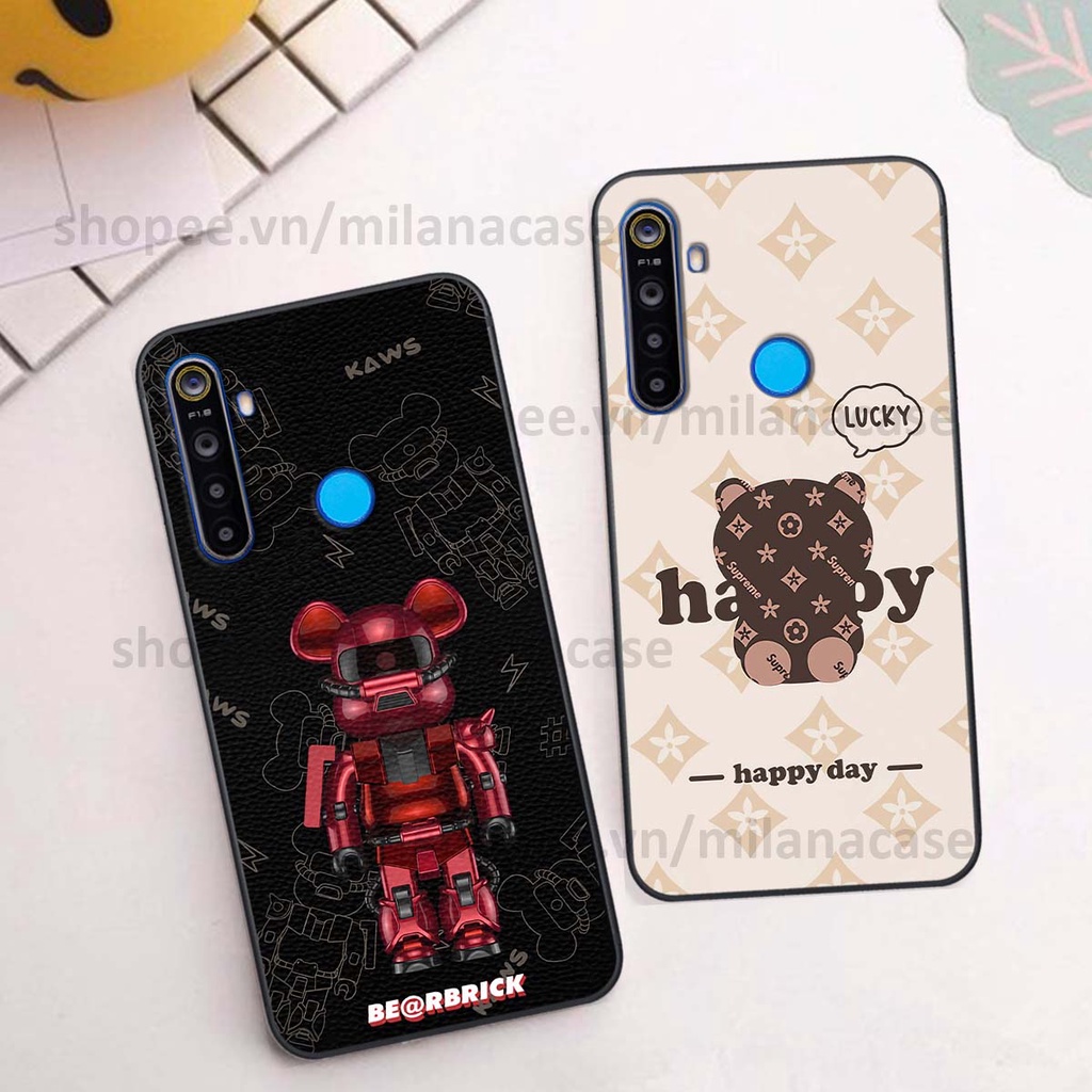 Ốp Realme 5 / 5 Pro / C3 gấu be@rBrick gấu Teddy Kaws siêu đẹp, phong cách, cá tính
