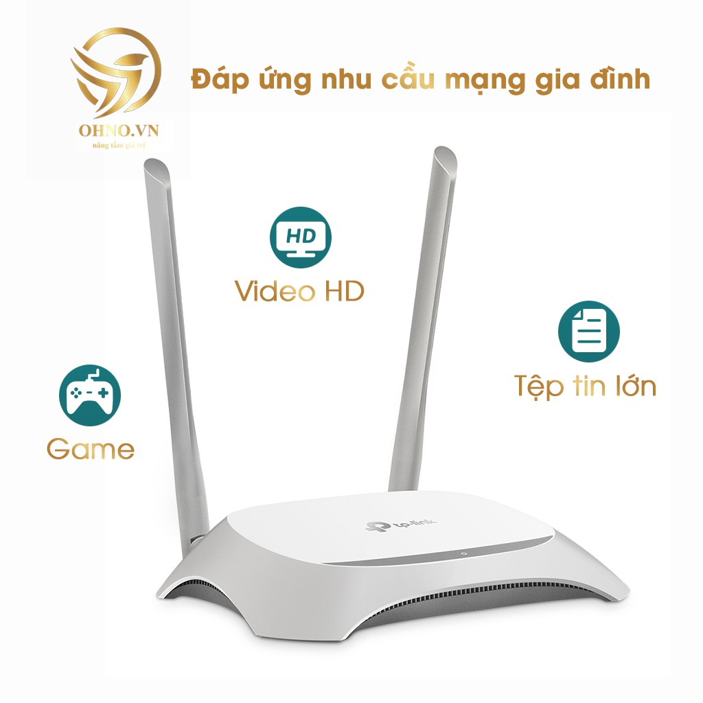 Bộ Thiết Bị Đầu Phát Wifi TP Link TL-WR840N Cục Phát Sóng Wifi 2 Râu Kết Nối Internet Tốc Độ Cao - OHNO VIỆT NAM