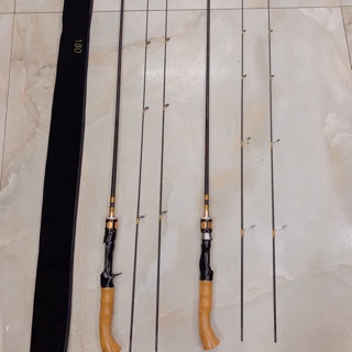 Cần lure 2 ngọn đặc 1m8 và 1m98