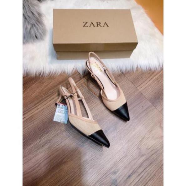 | Bán Chạy | HOT SALE Sandal zara mũi vá gót nhọn fullbox tag mác Đẹp Xịn . 2020 new . 💯 ་ new , ) !