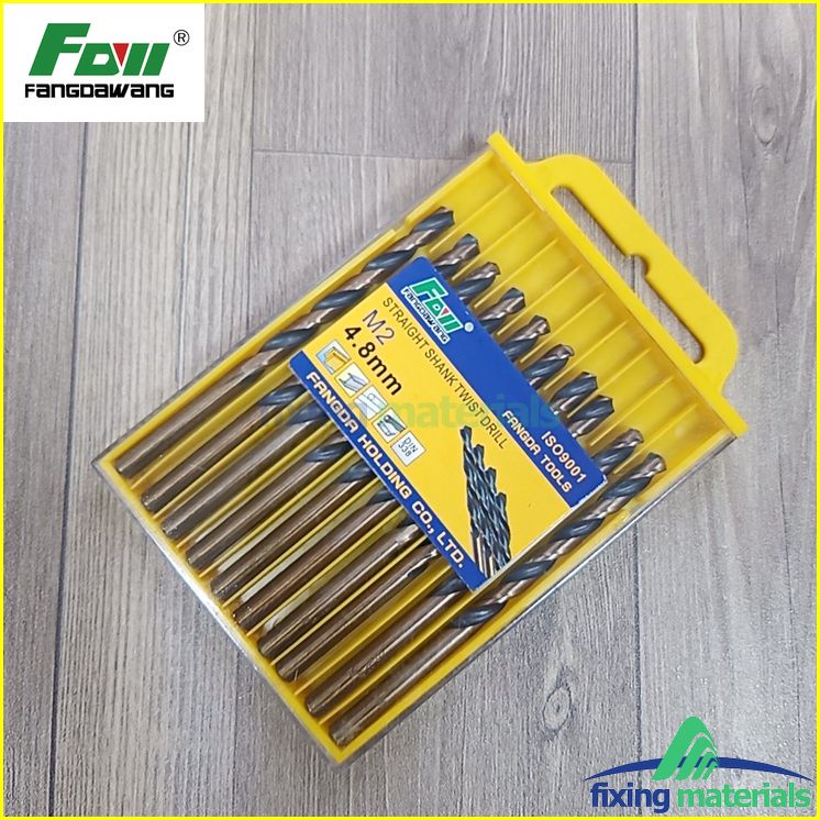 Mũi khoan inox, sắt Fangda M2 (Lẻ 1 mũi, chọn size từ 1.0mm-8.5mm, hàng phổ thông loại tốt)